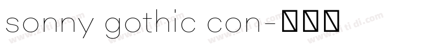 sonny gothic con字体转换